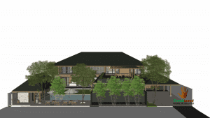 Front View Villa Teduh 3D