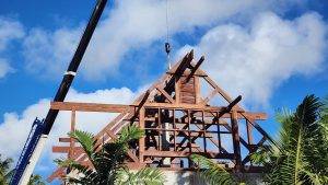 Prefab tropical roofing with Merbau wood – Touchwood ongoing project in Seychelles